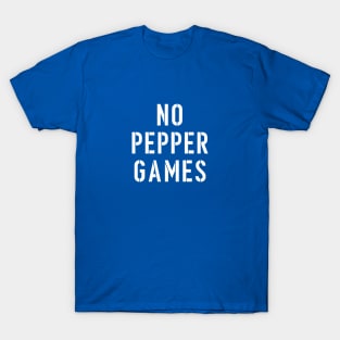 NO PEPPER GAMES (white) T-Shirt
